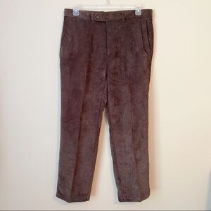 Peter Millar Nanoluxe Corduroy Brown Pants - 35x29